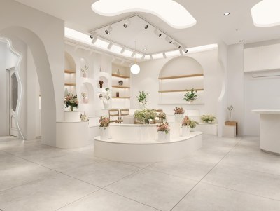 现代花店3D模型下载